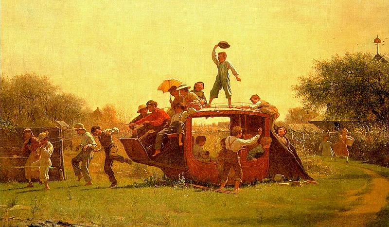 Jonathan Eastman Johnson The Old Stagecoach